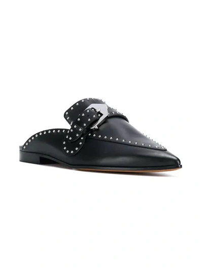 Shop Givenchy Studded Slip-on Mules In Black