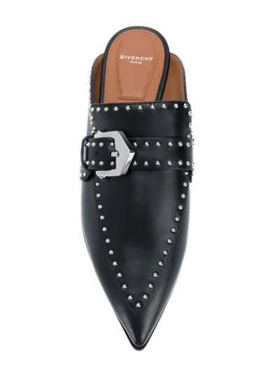 Shop Givenchy Studded Slip-on Mules In Black