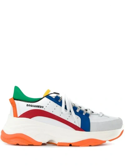 Dsquared2 Dsquared Sneakers Bumpy 551 In Multicolor Leather In White |  ModeSens