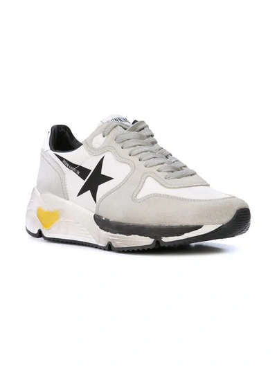 Shop Golden Goose Running Sole Sneakers In White