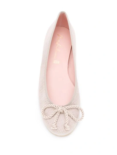 Shop Pretty Ballerinas Perforated Rosario Ballerinas In Neutrals