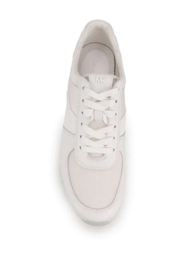 Shop Michael Michael Kors Panelled Low-top Sneakers In White