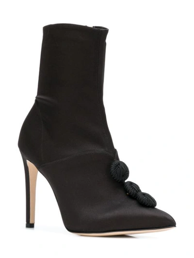 Shop Chloe Gosselin Embellished Heeled Boots In Black