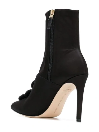 Shop Chloe Gosselin Embellished Heeled Boots In Black