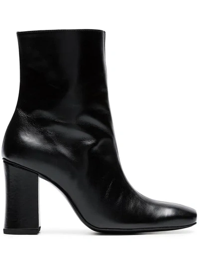 Shop Dorateymur Black Sybil 90 Leather Boots