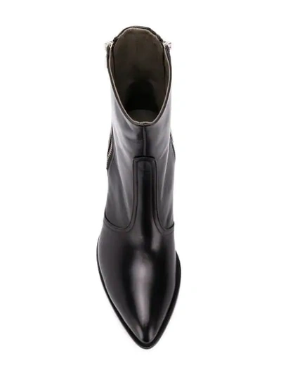 Shop Rocco P . Zipped Ankle Boots - Black