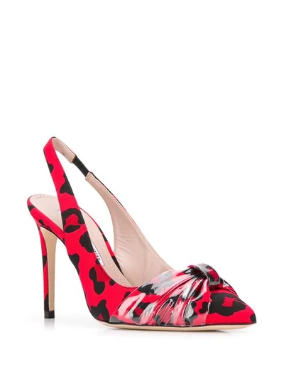 Shop Alberto Gozzi Leopard Print Pumps In Red