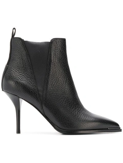 Shop Acne Studios Jemma Grain Stiletto Boots In Black