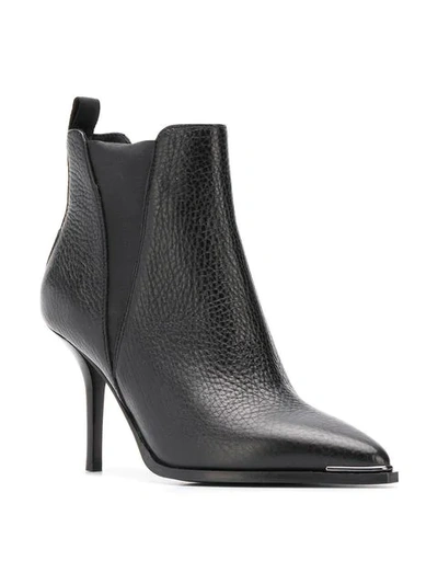 Shop Acne Studios Jemma Grain Stiletto Boots In Black