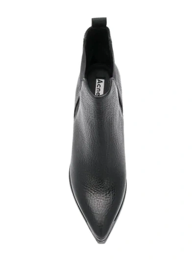 Shop Acne Studios Jemma Grain Stiletto Boots In Black