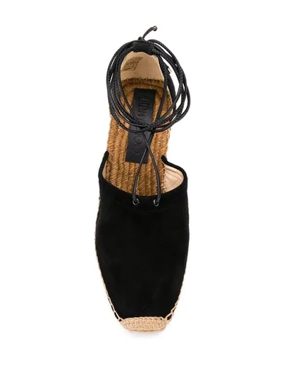 Shop Jimmy Choo Dulcet 110 Espadrilles Tie In Black