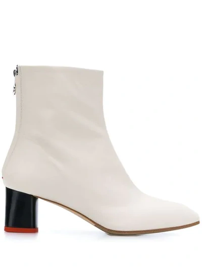 Shop Aeyde Florence Creamy Boots In White
