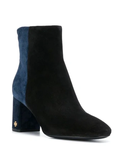 Shop Tory Burch Velvet Ankle Boots In Black