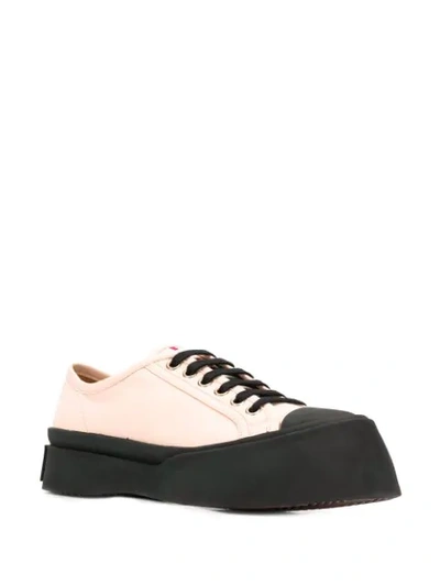Shop Marni Chunky Low-top Sneakers In Pink