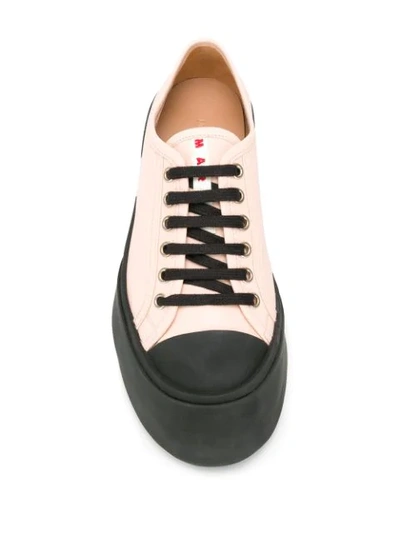 Shop Marni Chunky Low-top Sneakers In Pink