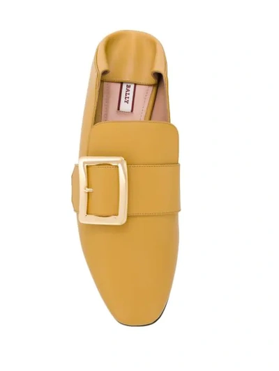 Shop Bally Janelle Loafers In Yellow