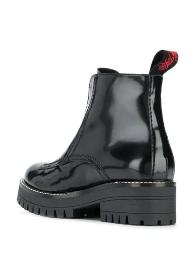 Shop Philosophy Di Lorenzo Serafini Zipped Combat Boots In Black