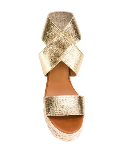 Shop Clergerie Aurore Sandals In Gold