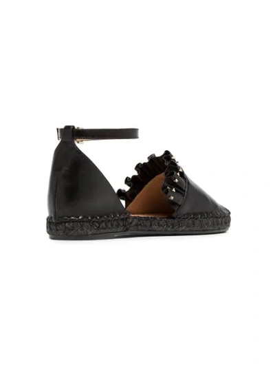 Shop Valentino Garavani Rockstud Espadrilles In Black