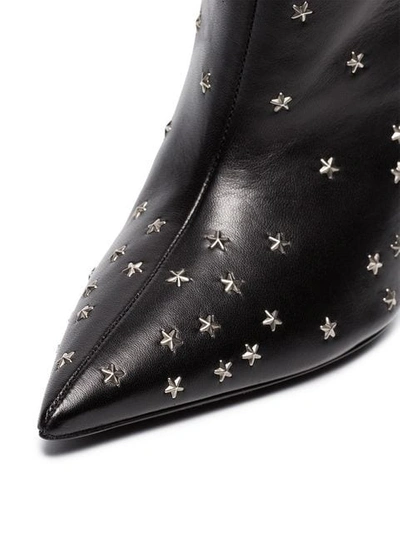SAINT LAURENT PIERRE STAR 95及踝靴 - 黑色