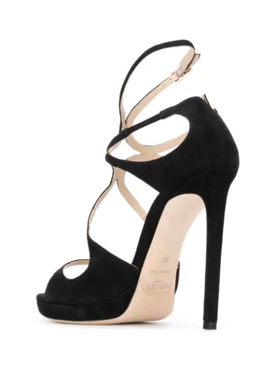 Shop Jimmy Choo Lance Sandals In Black