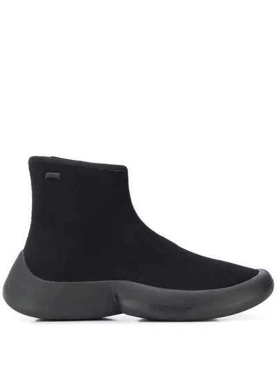 Shop Camper Minimal Slip-on Boots In 001 Black