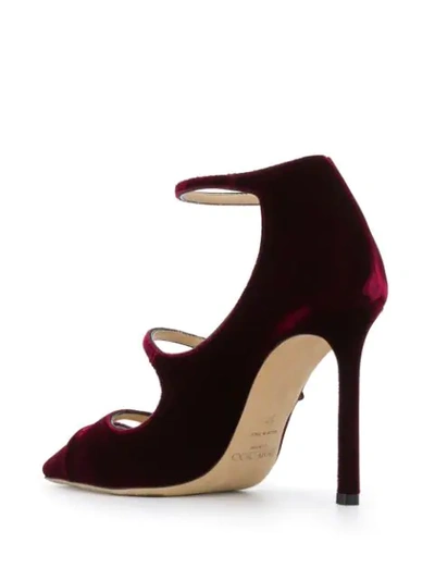Shop Jimmy Choo Lacey 100mm Pumps In Red