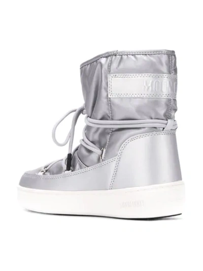 Shop Moon Boot Ankle Snow Boots In Grey