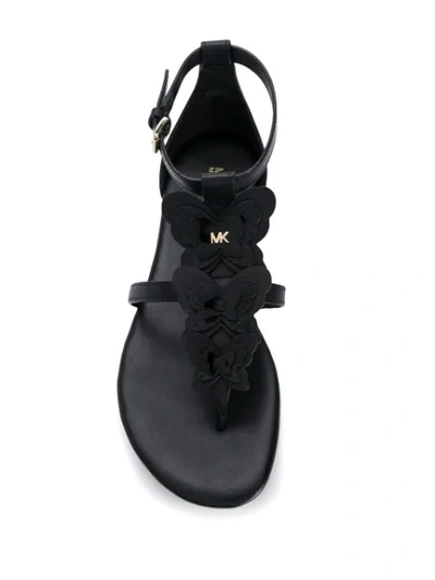 Shop Michael Michael Kors Felicity Sandals In Black