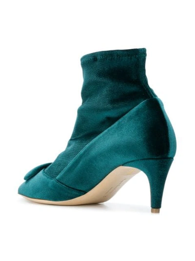 Shop Rupert Sanderson Sock-style Ankle Boots - Green