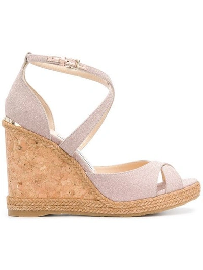 Shop Jimmy Choo Alanah 105 Sandals In Pink