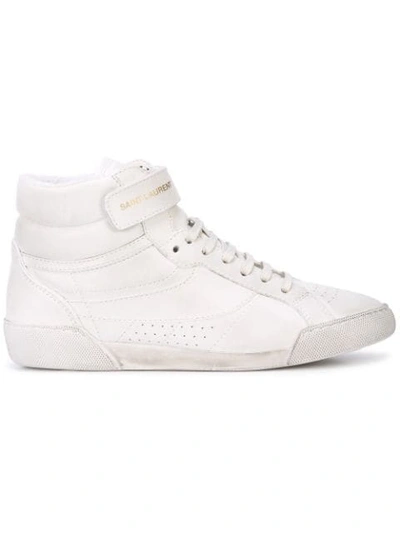 SAINT LAURENT LENNY SNEAKERS - 白色