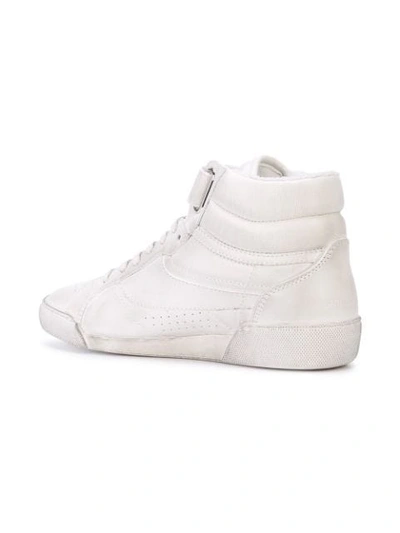 SAINT LAURENT LENNY SNEAKERS - 白色