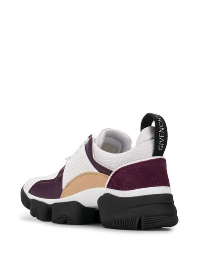 Givenchy Jaw Leather And Mesh Running Sneakers In White