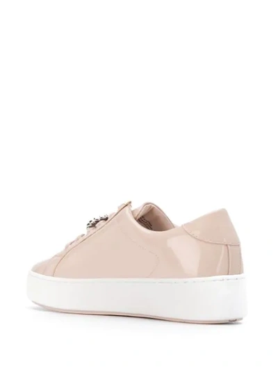 Shop Michael Michael Kors Embellished Logo Sneakers In Pink