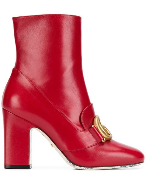 red gucci boots
