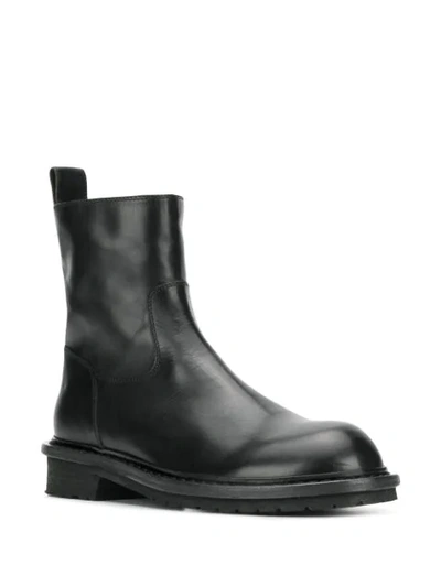 Shop Ann Demeulemeester Biker Boots In Black