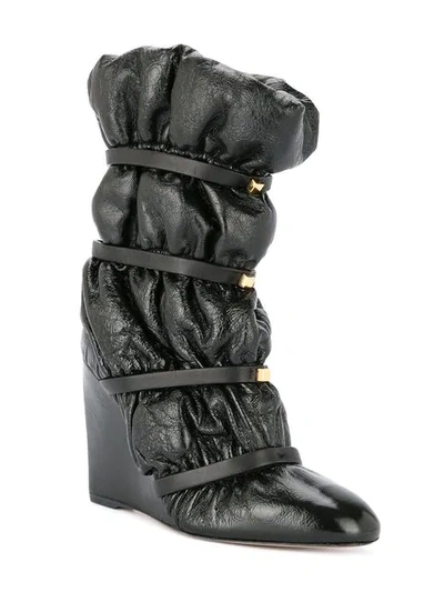 Shop Stuart Weitzman Duvet Stud Boots In Black