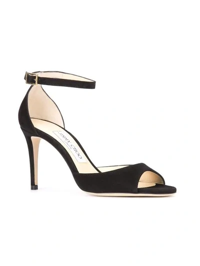 Shop Jimmy Choo Annie 85 Sandals In Black