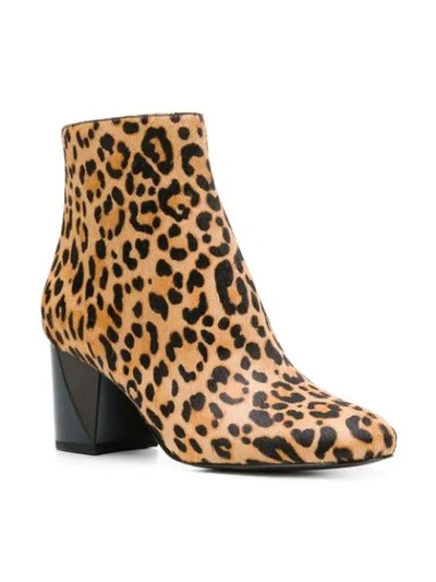 Shop Kendall + Kylie Kendall+kylie Hadlee Leopard Print Ankle Boots - Brown