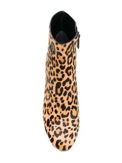 Shop Kendall + Kylie Kendall+kylie Hadlee Leopard Print Ankle Boots - Brown
