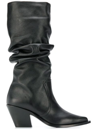 Shop Barbara Bui Pull-on Knee Length Boots - Black