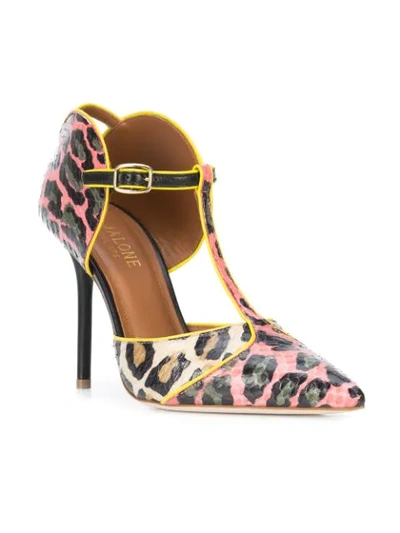 Shop Malone Souliers Imogen Leopard Print Pumps - Pink