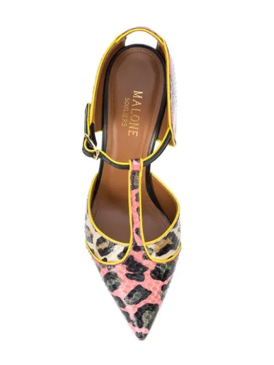 Shop Malone Souliers Imogen Leopard Print Pumps - Pink