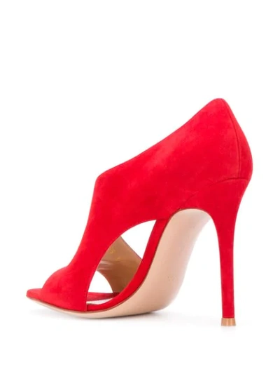 Shop Gianvito Rossi Demi Sandals In Red