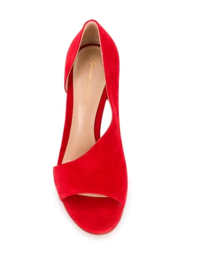 Shop Gianvito Rossi Demi Sandals In Red