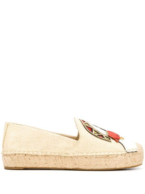 tory burch parrot espadrille