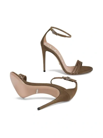 Shop Gucci Suede Sandal In Brown