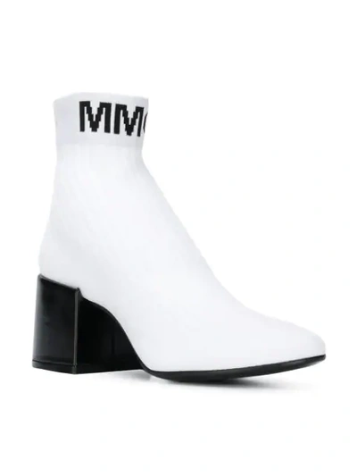 Shop Mm6 Maison Margiela Logo In White