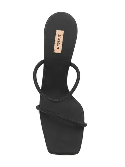 Shop Yeezy Minimal Open Toe Sandals In Black